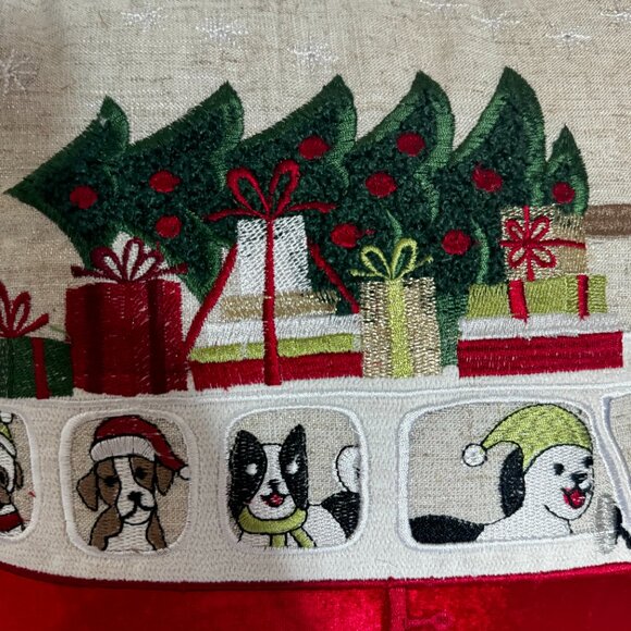 Secret Celebrity Christmas Tree Van Throw Pillow 16x16" Embroidered Holiday Deco - Picture 13 of 15